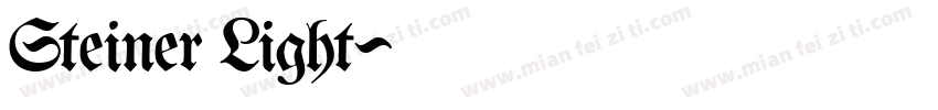 Steiner Light字体转换